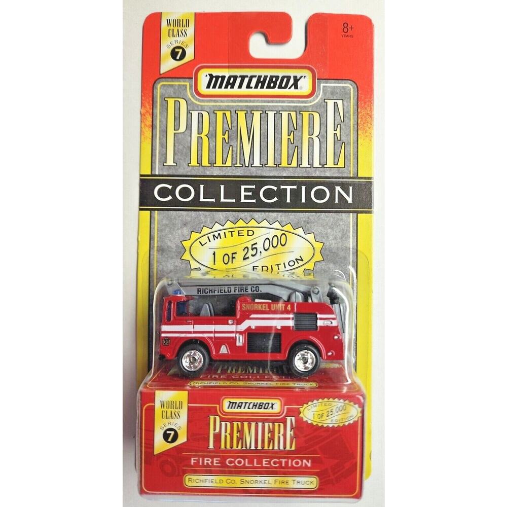 1996 Matchbox Premiere Collection Series 7 Richfield Co Snorkel Fire‎ Truck HW5